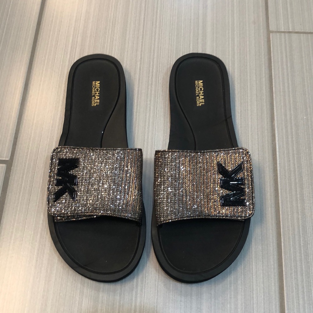 Michael Kors Black Slippers/Shoes-New